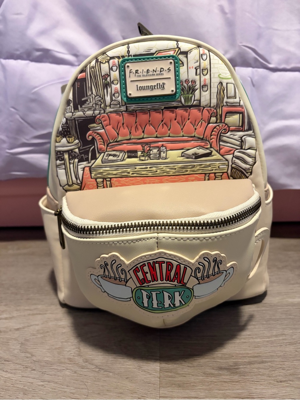Loungefly Cream Central Perk Living Room Mini Backpack